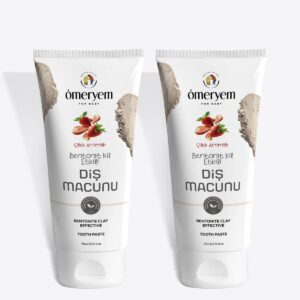 İkili Set - Bentonit Kil Etkili Çilek Aromalı Diş Macunu - 75ml