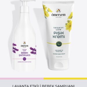 İkili Set - Lavanta Etkili Bebek Şampuanı - 330ml + Kantoron Etkili Bebek Pişik Kremi 75 ML